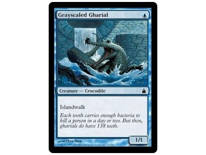 Grayscaled Gharial (Foil NE, Stav Near Mint)