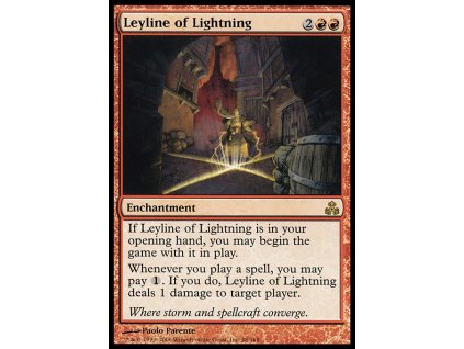 Leyline of Lightning (Foil NE, Stav Light Played)