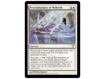 Proclamation of Rebirth (Foil NE, Stav Played)