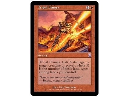Tribal Flames - SP (Foil NE, Stav Light Played)