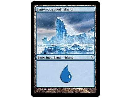 Snow-Covered Island (Foil NE, Stav Light Played)