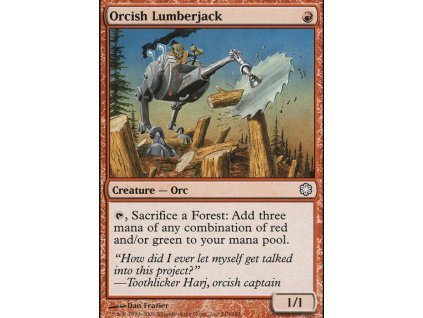 Orcish Lumberjack (Foil NE, Stav Near Mint)