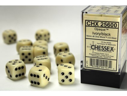 Chessex sada kostek D6  (12 kostek)