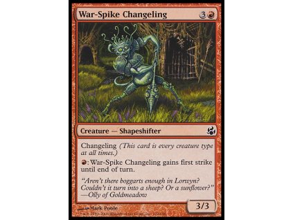 War-Spike Changeling (Foil NE, Stav Near Mint)