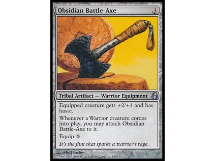 Obsidian Battle-Axe (Foil NE, Stav Near Mint)