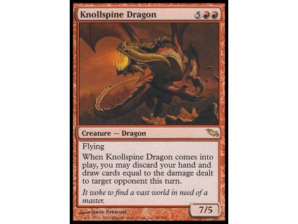 Knollspine Dragon (Foil NE, Stav Played)