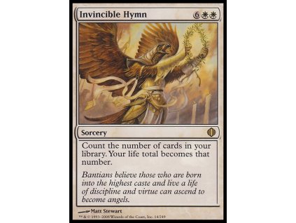 Invincible Hymn (Foil NE, Stav Light Played)