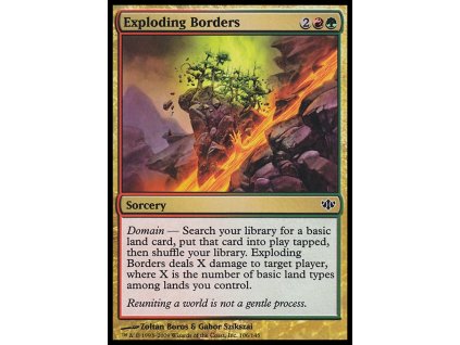 Exploding Borders (Foil ANO, Stav Near Mint)
