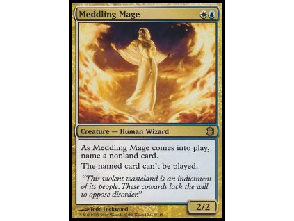 Meddling Mage (Foil NE, Stav Light Played)