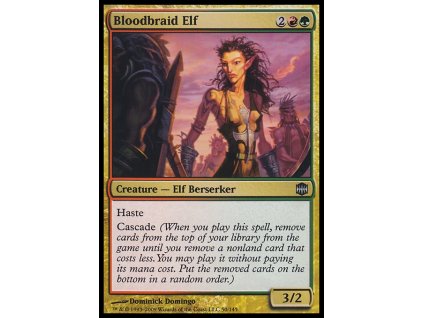 Bloodbraid Elf - NON ENG CHI (Foil NE, Stav Near Mint)
