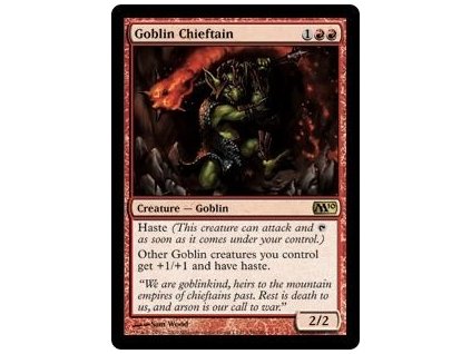 Goblin Chieftain (Foil NE, Stav Light Played)