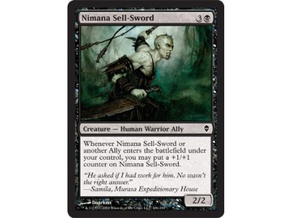 Nimana Sell-Sword (Foil ANO, Stav Near Mint)