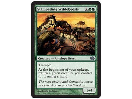 Stampeding Wildebeests