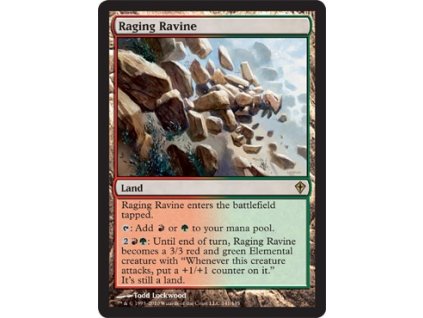 Raging Ravine - NON ENG FRA SP (Foil NE, Stav Light Played)