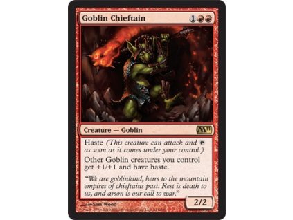Goblin Chieftain (Foil NE, Stav Light Played)