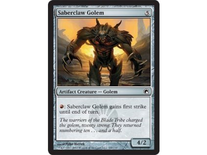 Saberclaw Golem (Foil ANO, Stav Near Mint)