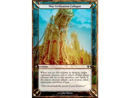 May Civilization Collapse