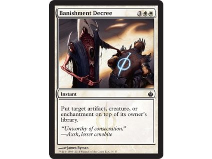 Banishment Decree (Foil NE, Stav Near Mint)