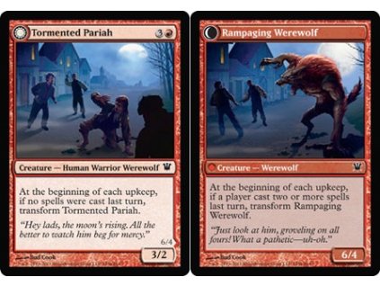 Tormented Pariah // Rampaging Werewolf (Foil ANO, Stav Near Mint)