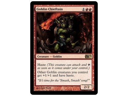 Goblin Chieftain (Foil NE, Stav Light Played)