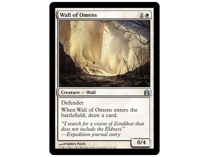 Wall of Omens (Foil NE, Stav Near Mint)