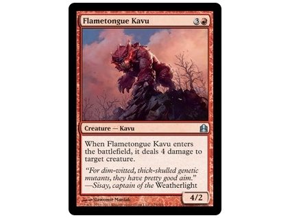 Flametongue Kavu (Foil NE, Stav Near Mint)