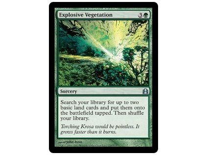Explosive Vegetation