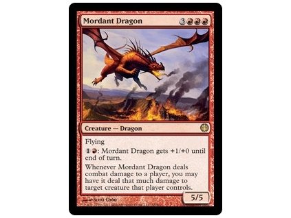 Mordant Dragon (Foil NE, Stav Light Played)