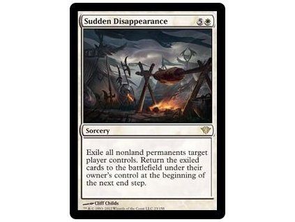 Sudden Disappearance