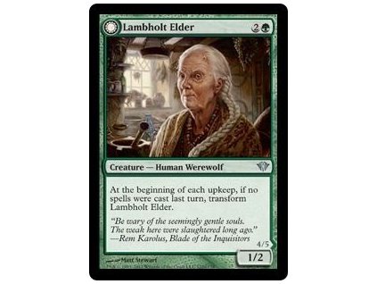 Lambholt Elder // Silverpelt Werewolf (Foil NE, Stav Near Mint)