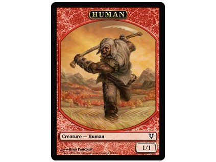 Human token (Foil NE, Stav Near Mint)