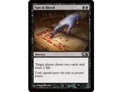 Sign in Blood