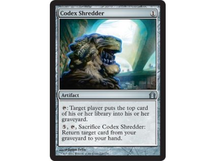 Codex Shredder (Foil ANO, Stav Near Mint)