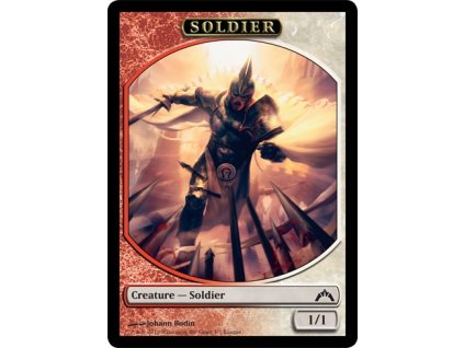 Soldier token LEAGUE PROMO (Foil NE, Stav Near Mint)