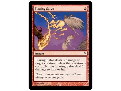 Blazing Salvo (Foil NE, Stav Near Mint)