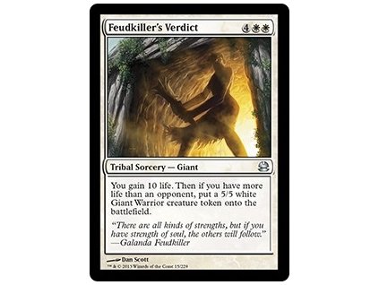 Feudkiller's Verdict (Foil NE, Stav Near Mint)