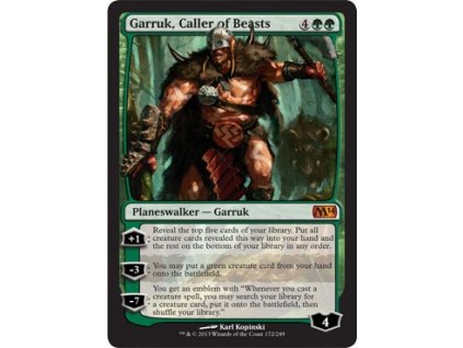 Garruk, Caller of Beasts - NON ENG KOR (Foil NE, Stav Near Mint)