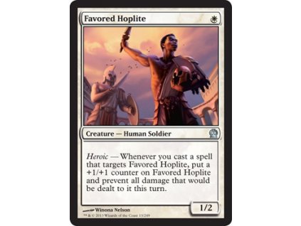 Favored Hoplite (Foil NE, Stav Near Mint)