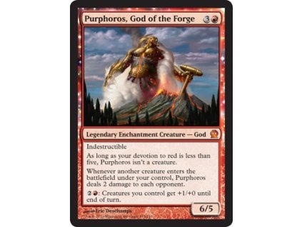 Purphoros, God of the Forge (Foil NE, Stav Near Mint)
