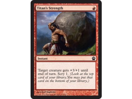 Titan's Strength (Foil NE, Stav Near Mint)