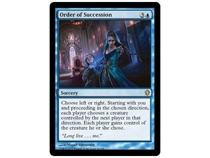 Order of Succession (Foil NE, Stav Near Mint)