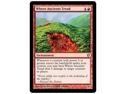 Where Ancients Tread (Foil NE, Stav Near Mint)