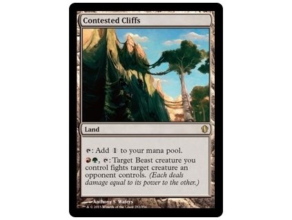 Contested Cliffs (Foil NE, Stav Near Mint)