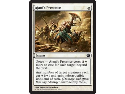 Ajani's Presence (Foil NE, Stav Near Mint)