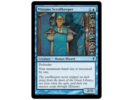Minamo Scrollkeeper (Foil NE, Stav Near Mint)