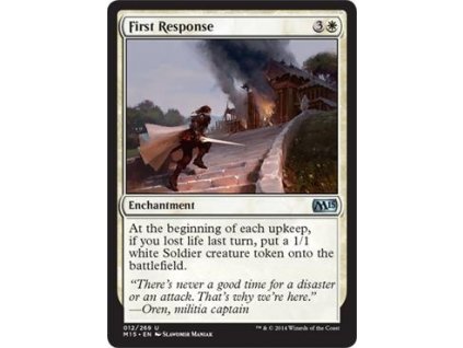 First Response (Foil NE, Stav Near Mint)