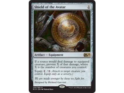 Shield of the Avatar (Foil NE, Stav Light Played)