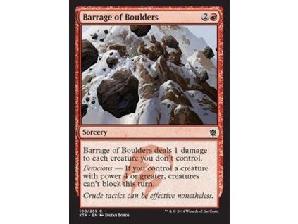 Barrage of Boulders