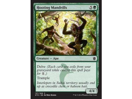 Hooting Mandrills