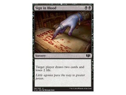 Sign in Blood